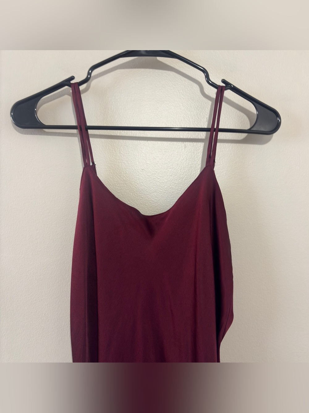 Valerie Stevens Pure Silk Maroon Slip Mini Dress Size Women’s Medium - Picture 4 of 7